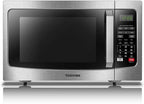 Toshiba  EM131A5C-SS Microwave Oven with Smart Sensor, Easy Clean Interior, ECO Mode and Sound On/Off, 1.2 Cu.ft, 1100W,  Steel (Renewed)