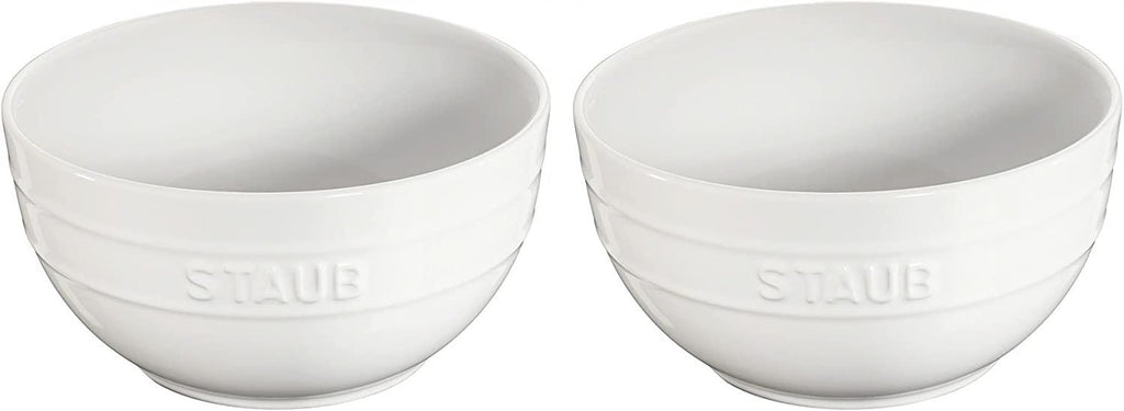 STAUB Ceramics Universal Bowl Set, 6.5-inch, White