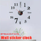 Unique 3D Mirror Wall Clock - Add a Modern Touch to Your Home Decor!