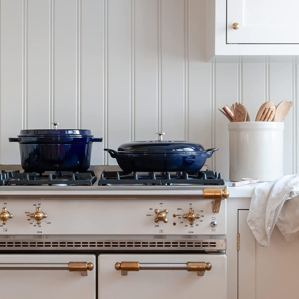 Staub Cast Iron 3.5-qt Braiser - Dark Blue, Made in France