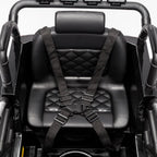 12V Power Kids Ride-On Car Truck with R/C Parental Remote + Rubber Wheels + Leather Seat + MP3 Music Player + LED Lights (Black)