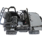 12V Power Kids Ride-On Car Truck with R/C Parental Remote + Rubber Wheels + Leather Seat + MP3 Music Player + LED Lights (Black)