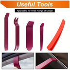 14PCS Car Tool Kit: Roadside Emergency Kit with Long Reach Grabber, Air WedBag Pump, Non-Marring Wed&amp; Carrying Bag - Essential Automotive Kit!