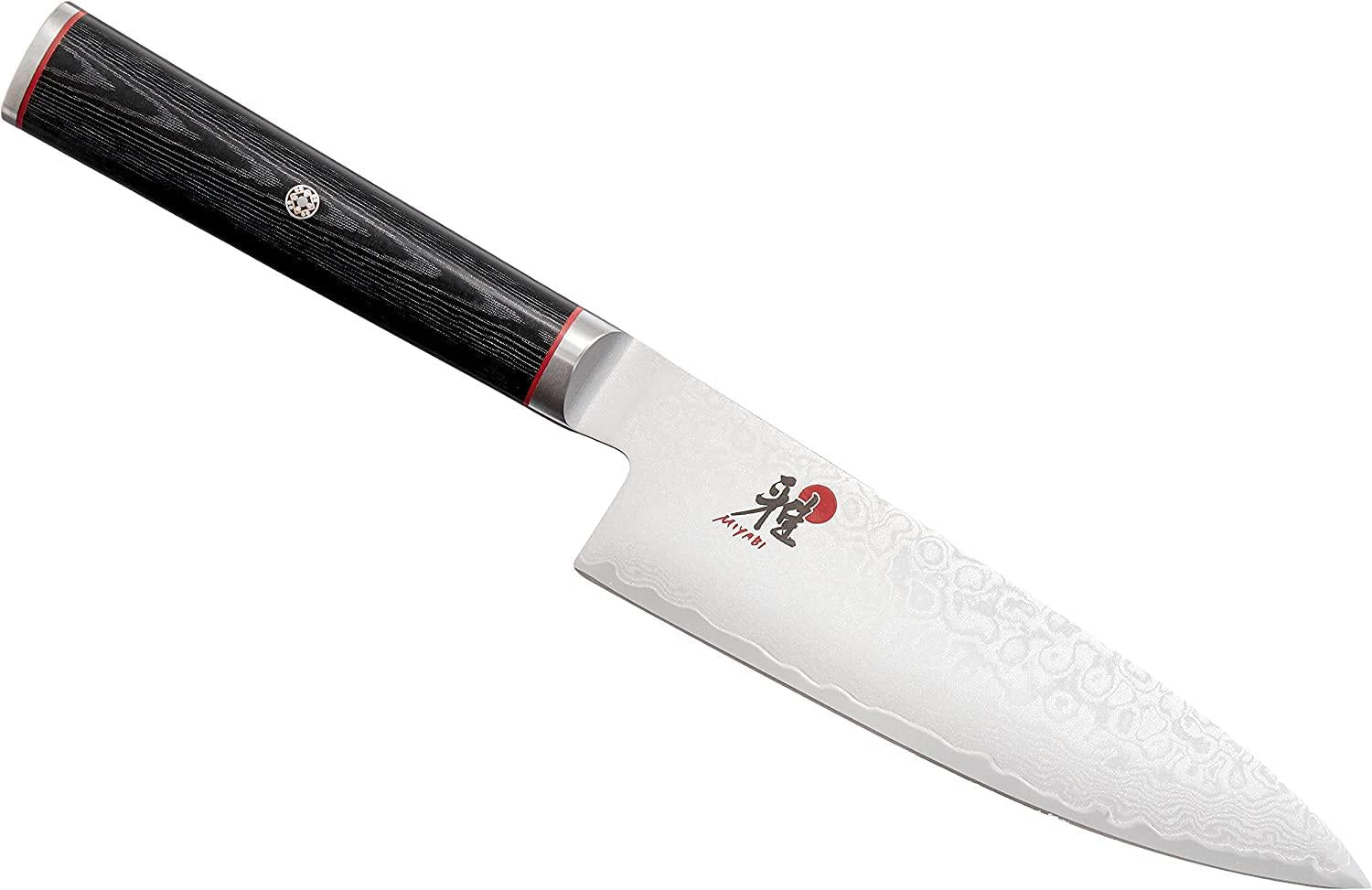 Miyabi Kaizen Chef's Knife, 6 Inch, Black