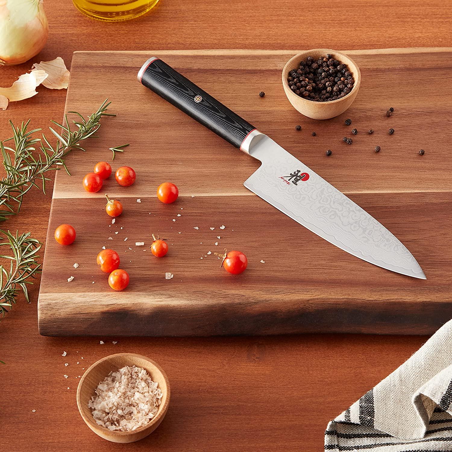 Miyabi Kaizen Chef's Knife, 6 Inch, Black