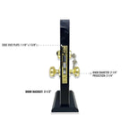 Brass Mortise Entry Gate Right Hand Door Lock Set with 2.5 in. Backset and 2 SC1 Keys