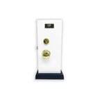 Brass Mortise Entry Gate Right Hand Door Lock Set with 2.5 in. Backset and 2 SC1 Keys