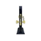 Brass Mortise Entry Gate Right Hand Door Lock Set with 2.5 in. Backset and 2 SC1 Keys