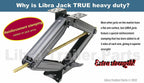 Set 4 Libra 24" 6000lbs RV Trailer Stabilizer Leveling Scissor Jacks w/ Dual Power Drill sockets & mounting Hardware Set