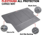 Motor Trend Premium FlexTough All-Protection Cargo Liner Trunk Mat - w/Traction Grips &amp; Fresh , Heavy Duty Trimmable Trunk Liner for Car Truck SUV, Gray, Size: 54" L x 37" W