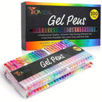 8/24/36/48/60/100pcsGelmushta Gel Pens Unique Colors (No Duplicates) Set For Adult Coloring Books Drawing With Case