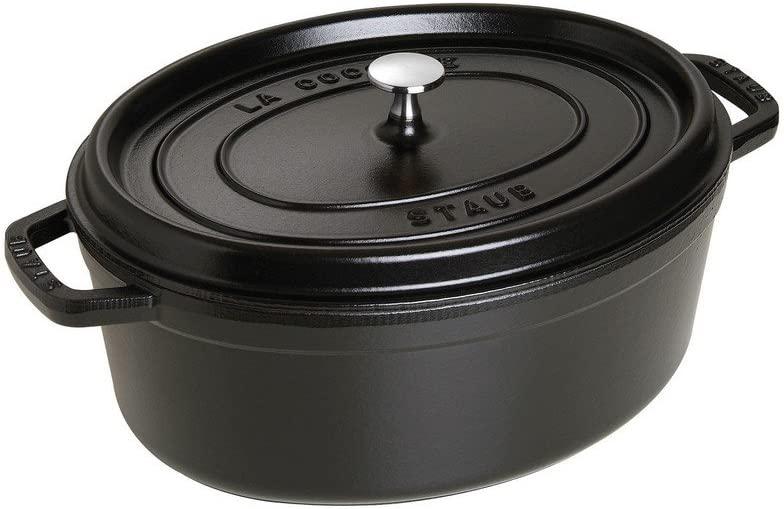 Staub Cast Iron 7-qt Oval Cocotte - Matte Black, Made in France