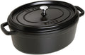 Staub Cast Iron 7-qt Oval Cocotte - Matte Black, Made in France
