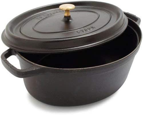 Staub Cast Iron 7-qt Oval Cocotte - Matte Black, Made in France