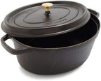 Staub Cast Iron 7-qt Oval Cocotte - Matte Black, Made in France