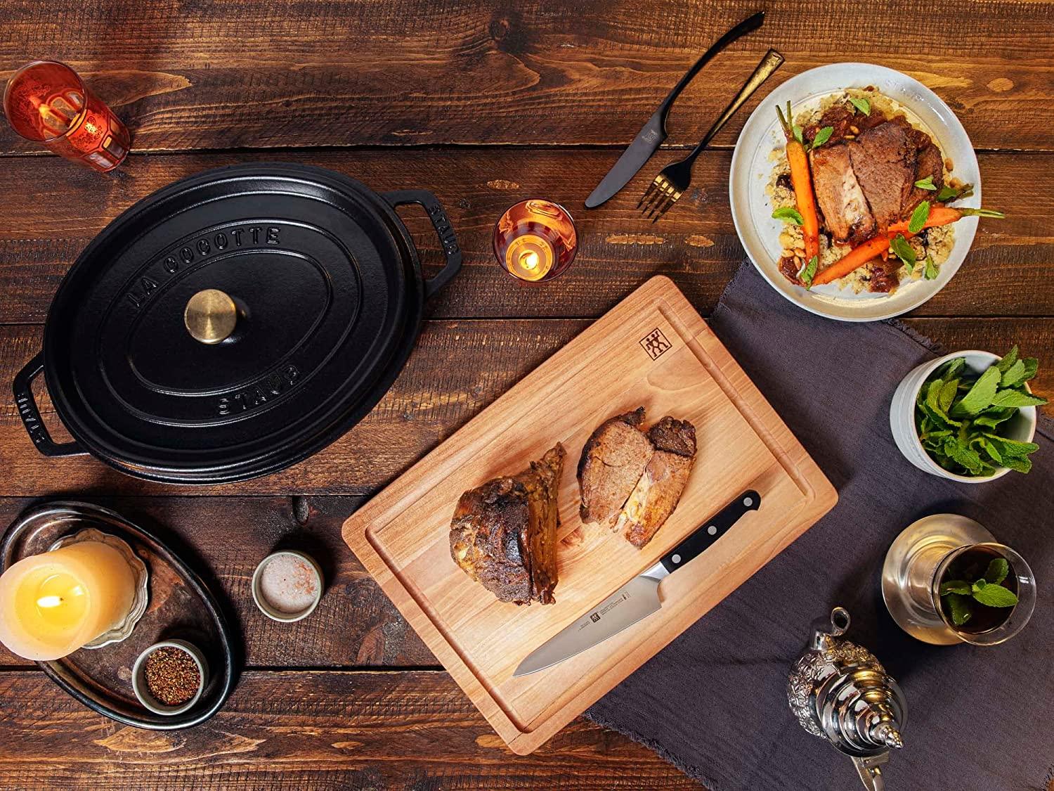 Staub Cast Iron 7-qt Oval Cocotte - Matte Black, Made in France