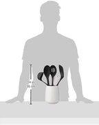 KitchenAid Tool and Gadget Set with Crock, 6-Piece, Black