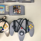 64 Console with 2 Controllers and 5 Games NASCAR Madden 64 NBA *Read*