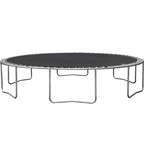 Trampoline with Enclosure Net, Outdoor Patio Fitness Kids Trampoline with Spring Cover Padding, 330lbs Round Trampoline with 6 Heavy Steel Legs, Recreational Trampoline for Backyard Park Patio, S1557