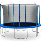 13FT Trampoline, Outdoor Trampoline for Kids Adults, 2021 Upgraded Heavy Duty Round Trampoline with Enclosure Net, Spring Cover Padding &amp; Ladder, Home Trampoline for Graden Patio Backyard, S1295