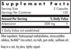 NutriCology Artemisinin - Immune, Balancer - 300 Vegetarian Capsules