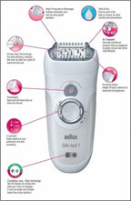 and Dry Epilator Low Price  Silk-Epil 7 7-561 Epilator with 8 Extras