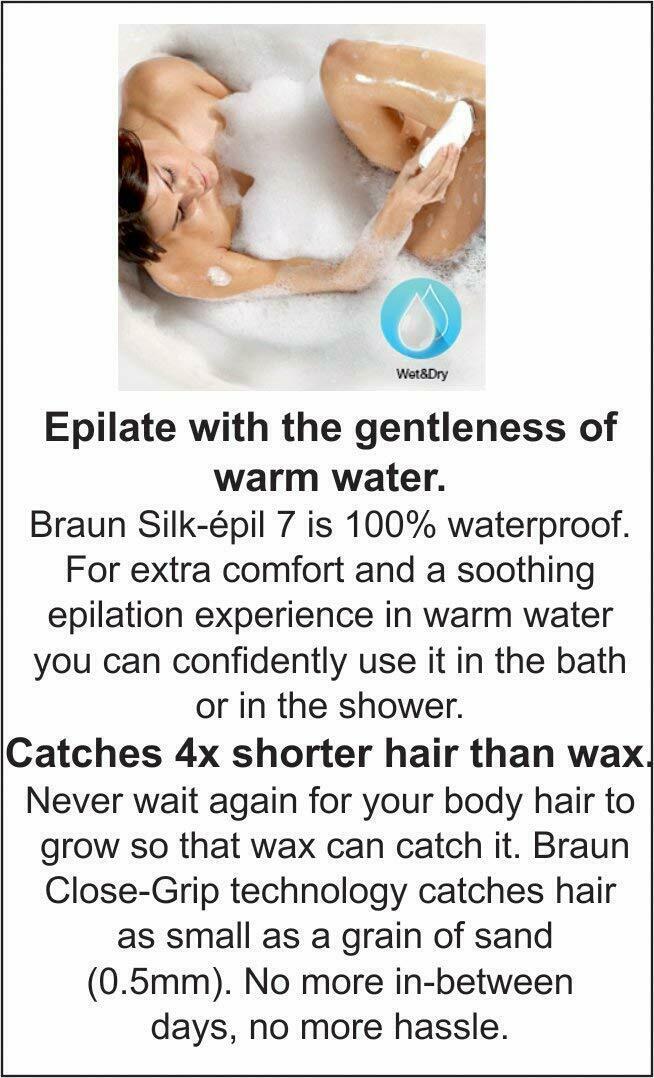and Dry Epilator Low Price  Silk-Epil 7 7-561 Epilator with 8 Extras