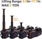 Mautyke Hydraulic Car Jack Kit - 5 Ton Vehicle Car Lift with Integrated Air Pump 4 in 1 Vehicle Truck Trailer Floor Jack Stand Emergency First Aid Tire Repair Tool Kit