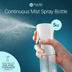 BeautifyBeauties Hair Spray Bottle – Ultra Fine Continuous Water Mister for Hairstyling, Cleaning, Plants, Misting &amp; Skin Care (5 Ounce)
