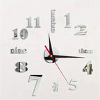 Unique 3D Mirror Wall Clock - Add a Modern Touch to Your Home Decor!