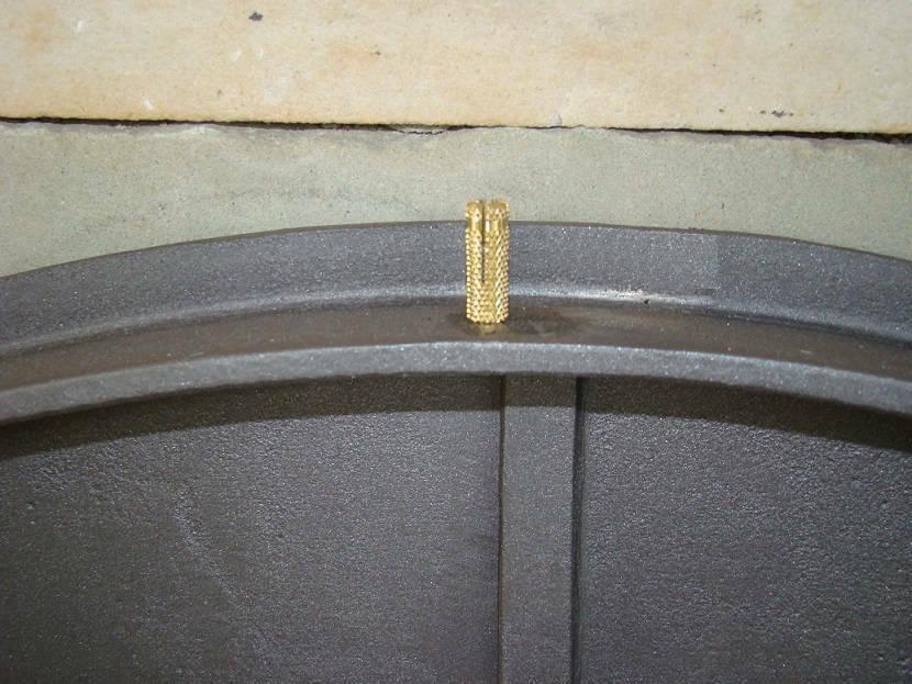 Cast Iron pizza oven door with glass and therm. | bread oven doors | 485x410mm