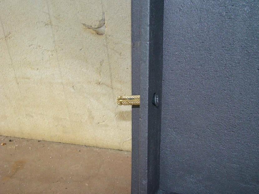 Cast Iron pizza oven door with glass and therm. | bread oven doors | 485x410mm