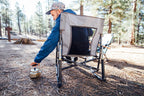 GCI Outdoor FirePit Rocker Low Rocking Chair &amp; Outdoor Camping Chair
