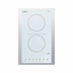 Summit CR2B15T1BTK15 2-Burner Cooktop in White - 115V