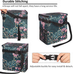 Vankor Car Trash Can for Cute, Bag Bin Hanging Waterproof Automotive Garbage Cans Leak Proof Vehicle Navy Floral