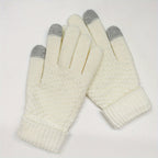 Winter Thickened Warm Wool Gloves Outdoor Windproof Cycling Gloves Touchscreen Gloves