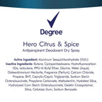 Degree Antiperspirant Deodorant Dry Spray 72 Hour Sweat and Odor Protection Hero Men's Deodorant Spray for Excessive Armpit Sweat, 3.8 oz, Pack of 3
