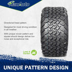 MaxAuto 2 Pcs All Trail Tire 22x11.00-10 Lawn Mower Golf Cart Tire for Hilly Terrian 6Ply