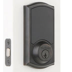 Z-Wave SmartCode 916 Touchscreen Venetian Bronze Single Cylinder Electronic Deadbolt Featuring SmartKey Security