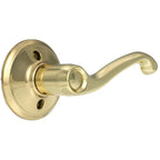 Flair Bright Brass Right Handed Dummy Door Lever