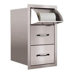 Grills Double Drawer and Paper Towel Holder Combo SSTDC-1