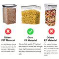 9-Piece Airtight Food StoraContainers Set: Keep Your Kitchen &amp; Pantry Organized &amp; BPA-Free! Includes Labels For Spaghetti, Cereal, Flour &amp; Oats.