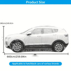 PE Plastic Car Cover Transparent Waterproof Dustproof Vehicle Protection Anti-Scratch Soft Material