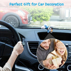 Cute Ornaments Couple Action Figurines Balloons Ornaments For Car Dashboard Decoration