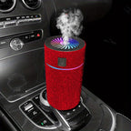 Elevate Your Car's Ambience with this Luxurious Rhinestone Humidifier &amp; Air Purifier!