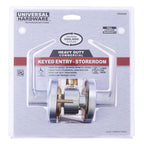 Commercial 2-3/4 in. Satin Chrome Heavy-Duty Storeroom Leverset