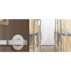 Commercial 2-3/4 in. Satin Chrome Heavy-Duty Storeroom Leverset