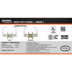 Commercial 2-3/4 in. Satin Chrome Heavy-Duty Storeroom Leverset