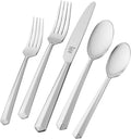Zwilling JA Henckels Alluri 42-Piece 18/10" Stainless Steel Flatware Set, Silver