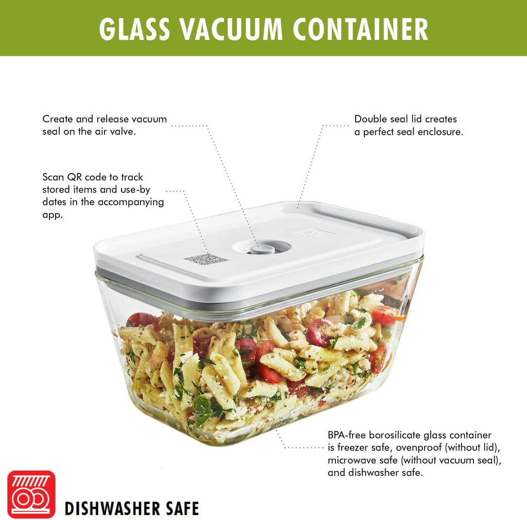 ZWILLING Fresh & Save 3-pc Glass Food Storage Container, Meal Prep Container, Assorted Sizes